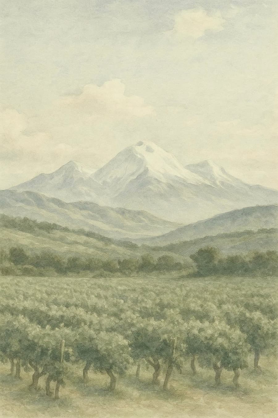 Viñedos y Cordillera de los Andes, Mendoza